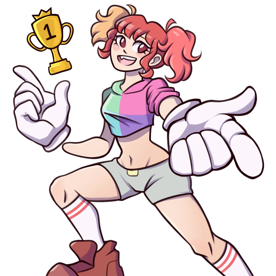 Smash Girl Mascot